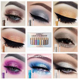 نمونه آرایش چشم با سایه مایع شاین