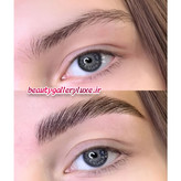 نمونه قبل و بعد استفاده از ماژیک ابرو