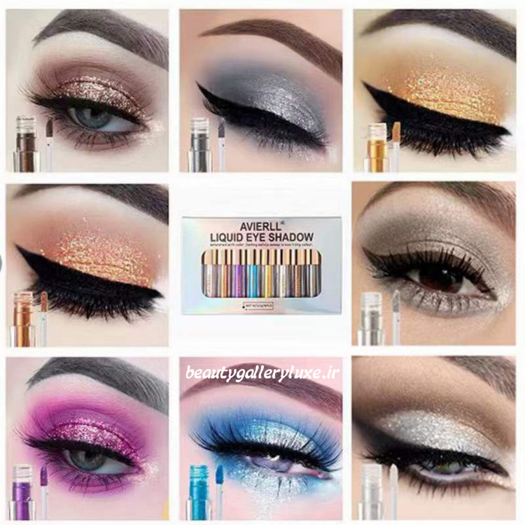 نمونه آرایش چشم با سایه مایع شاین